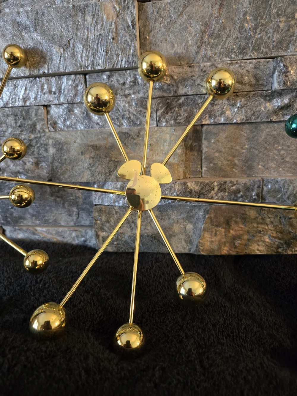 Rare!!! Disney Play in the Park Solid Metal Fireworks Hanging Wall Decor.